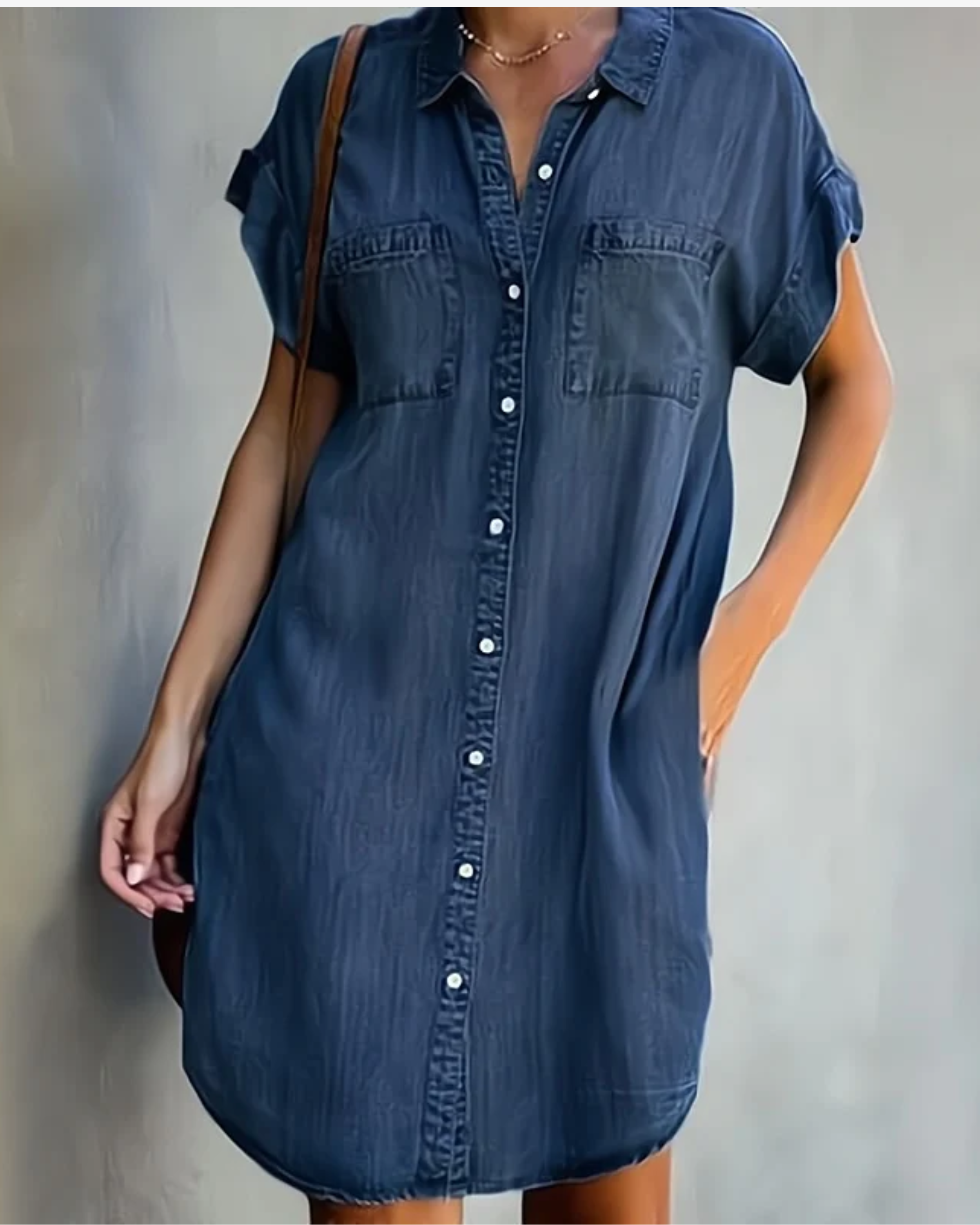 ELENORE – Stylish Body-Flattering Denim Dress for Effortless Everyday Elegance